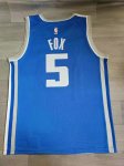 NBA 5 Fox Kings 23-24 city Maillot avec sponor logo brodé